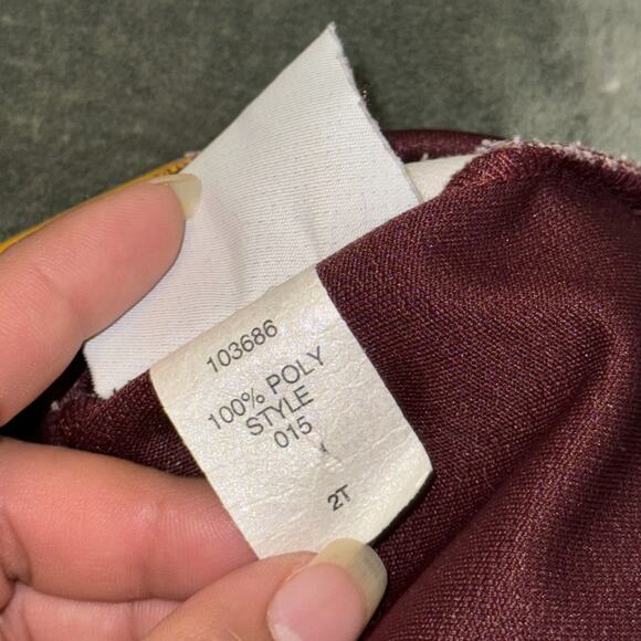 VTG Third Street Central Michigan Chippewas Football Cheerleader Dress Girls 2T - Picture 6 of 6